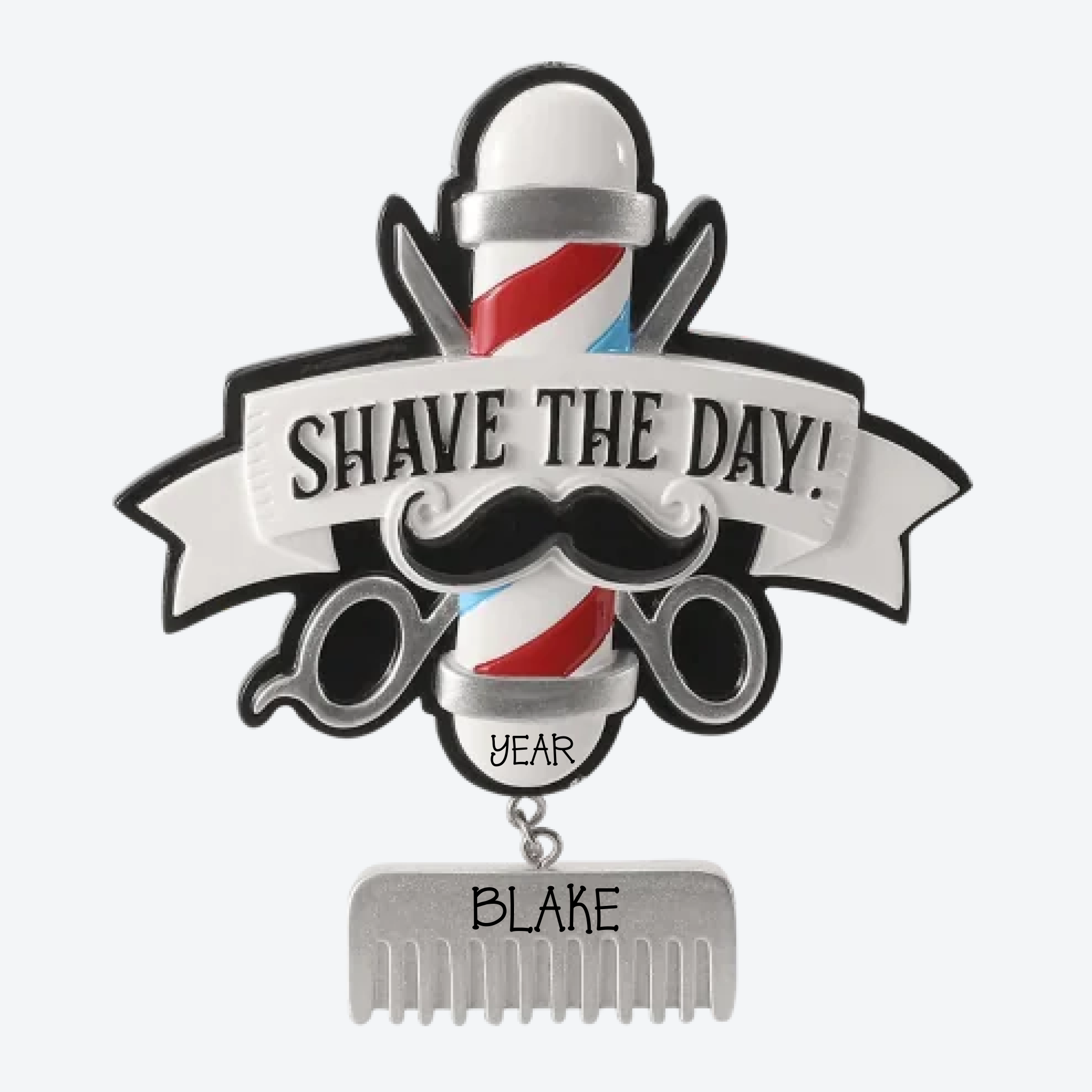 Barber Personalized Christmas Ornament