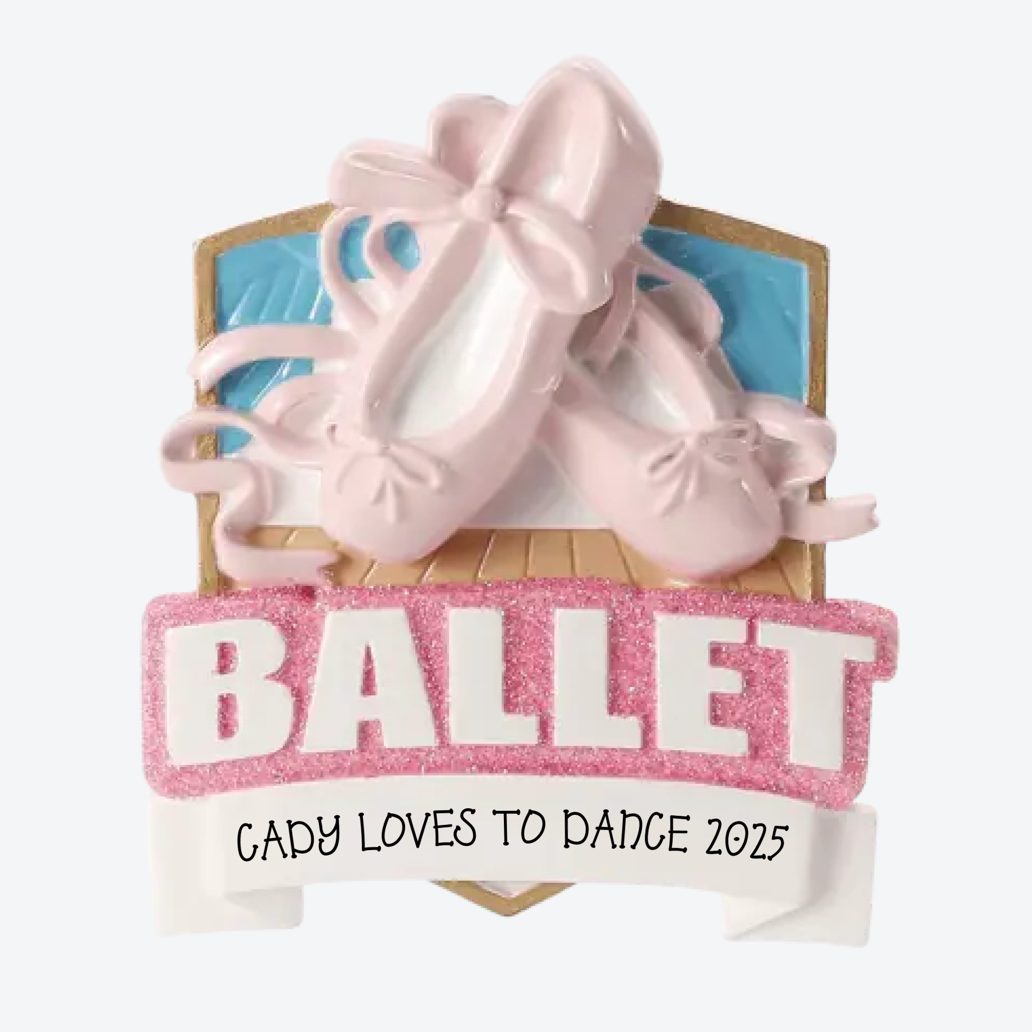 Ballet Personalized Christmas Ornament