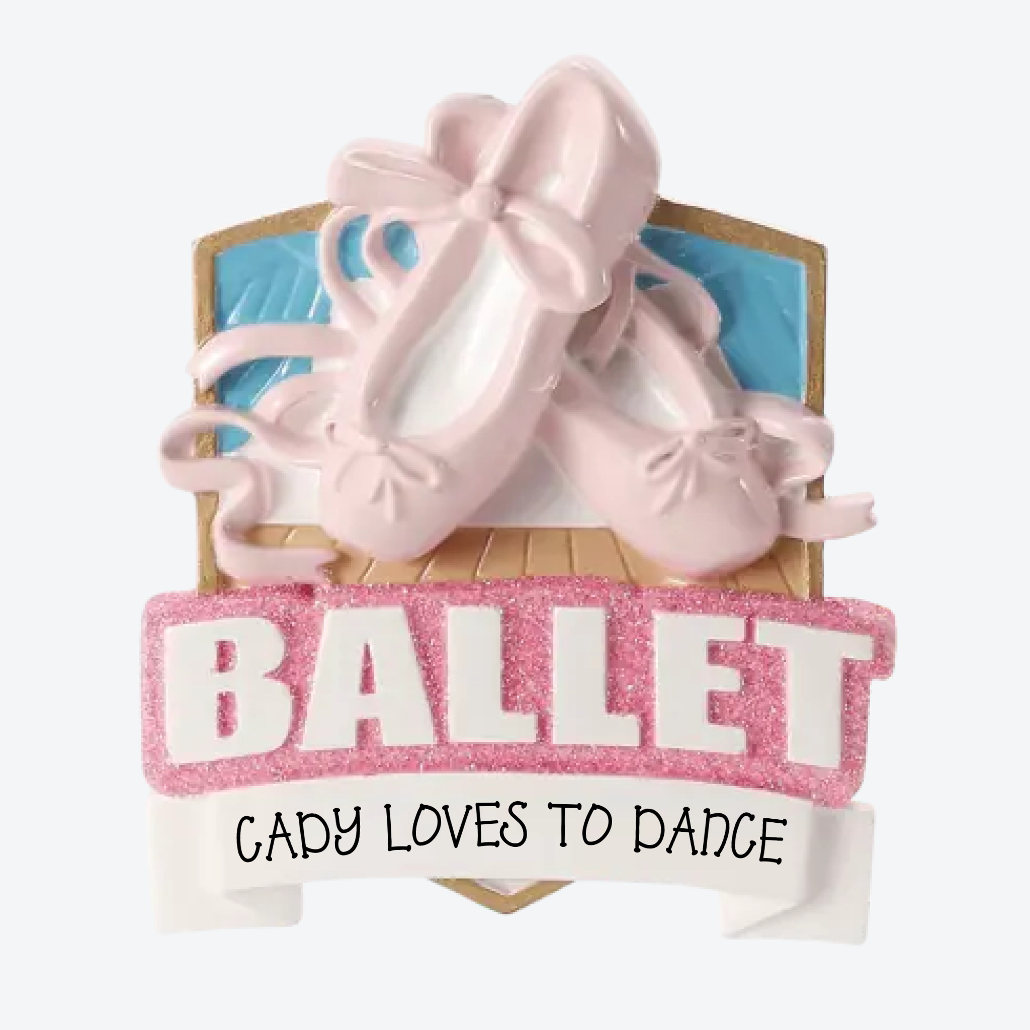 Ballet Personalized Christmas Ornament
