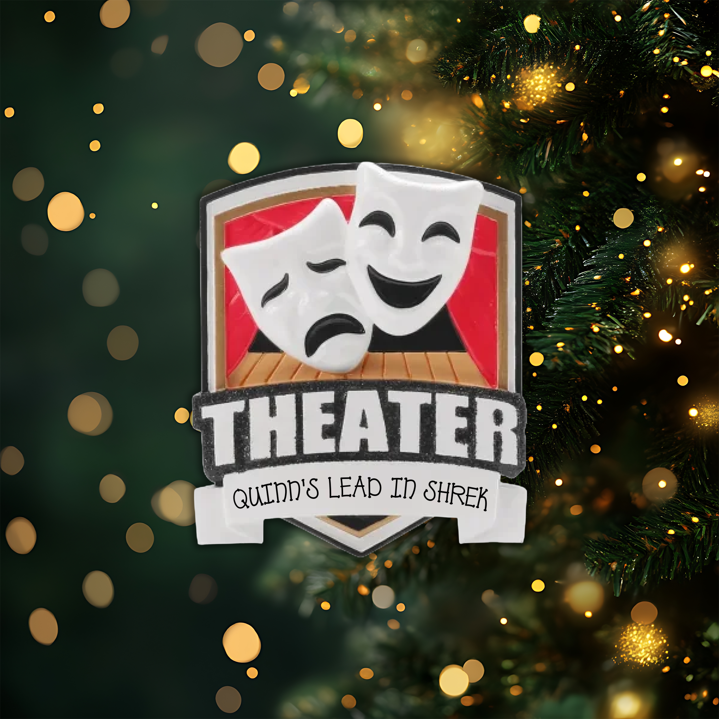 Theater Personalized Christmas Ornament