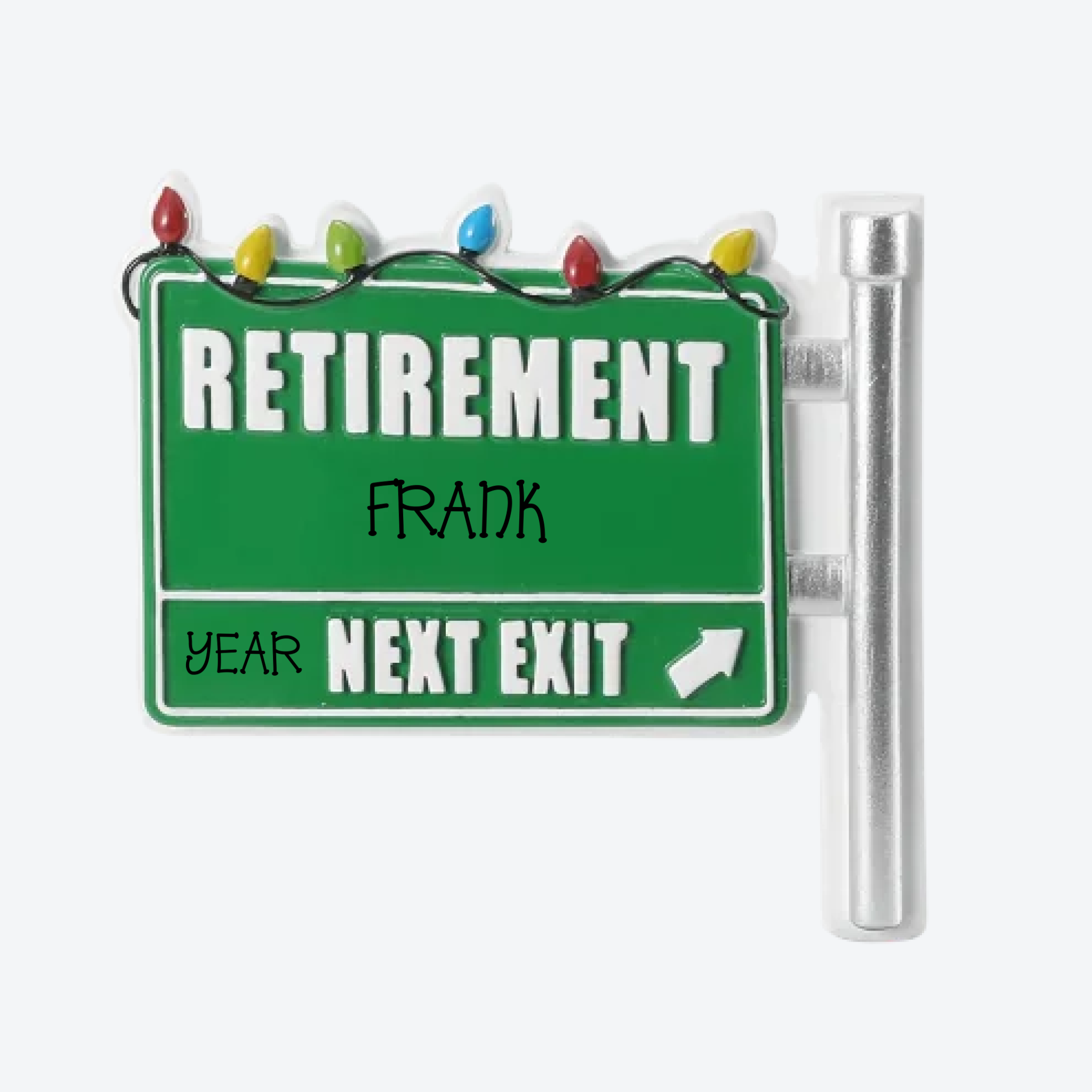 Retirement Beach Personalized Christmas Ornament