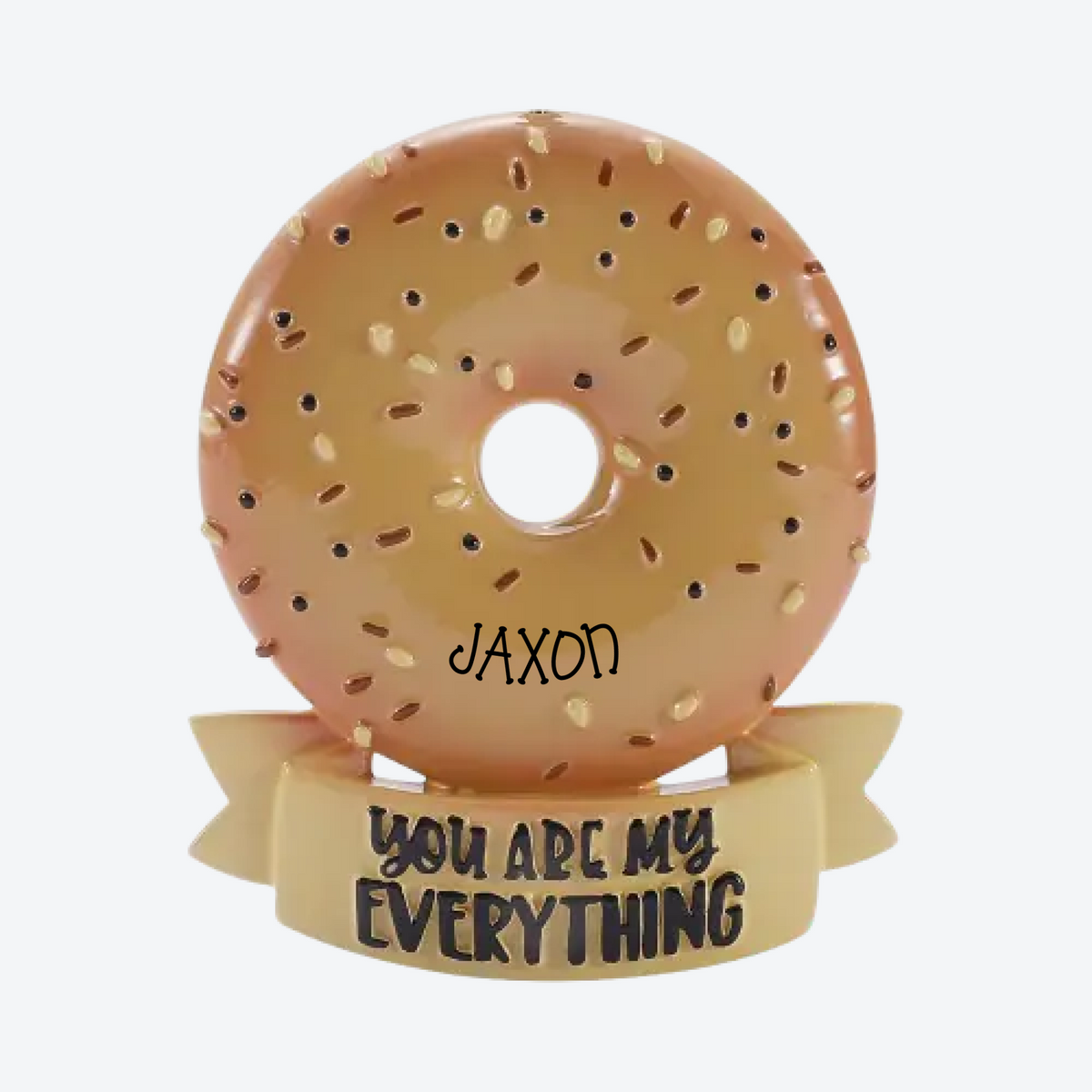 You Are My Everything Bagel Personalized Christmas Ornament