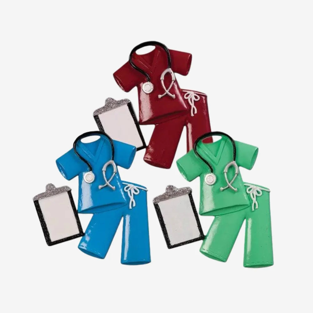 Scrubs Personalized Christmas Ornament