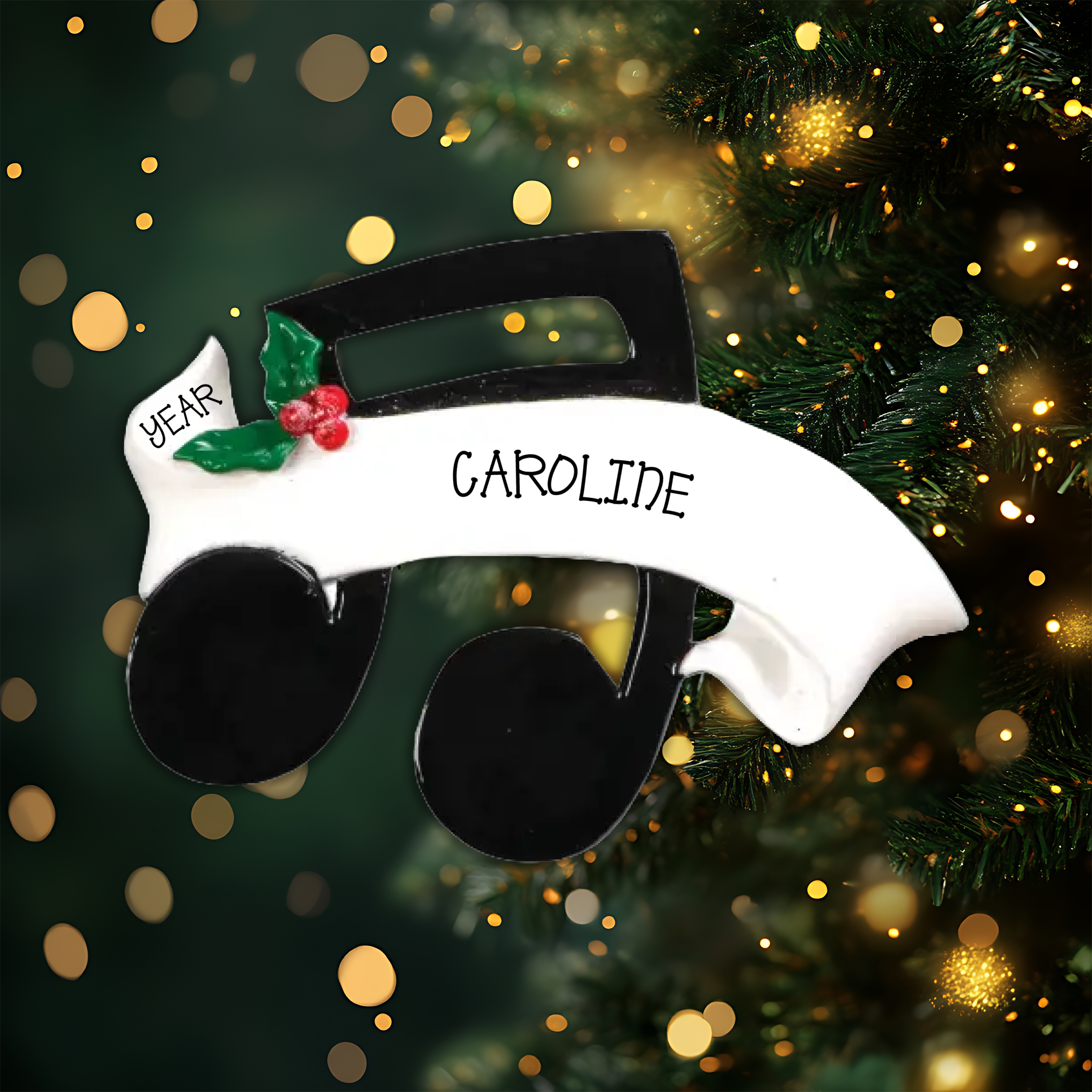 Musical Note Personalized Christmas Ornament