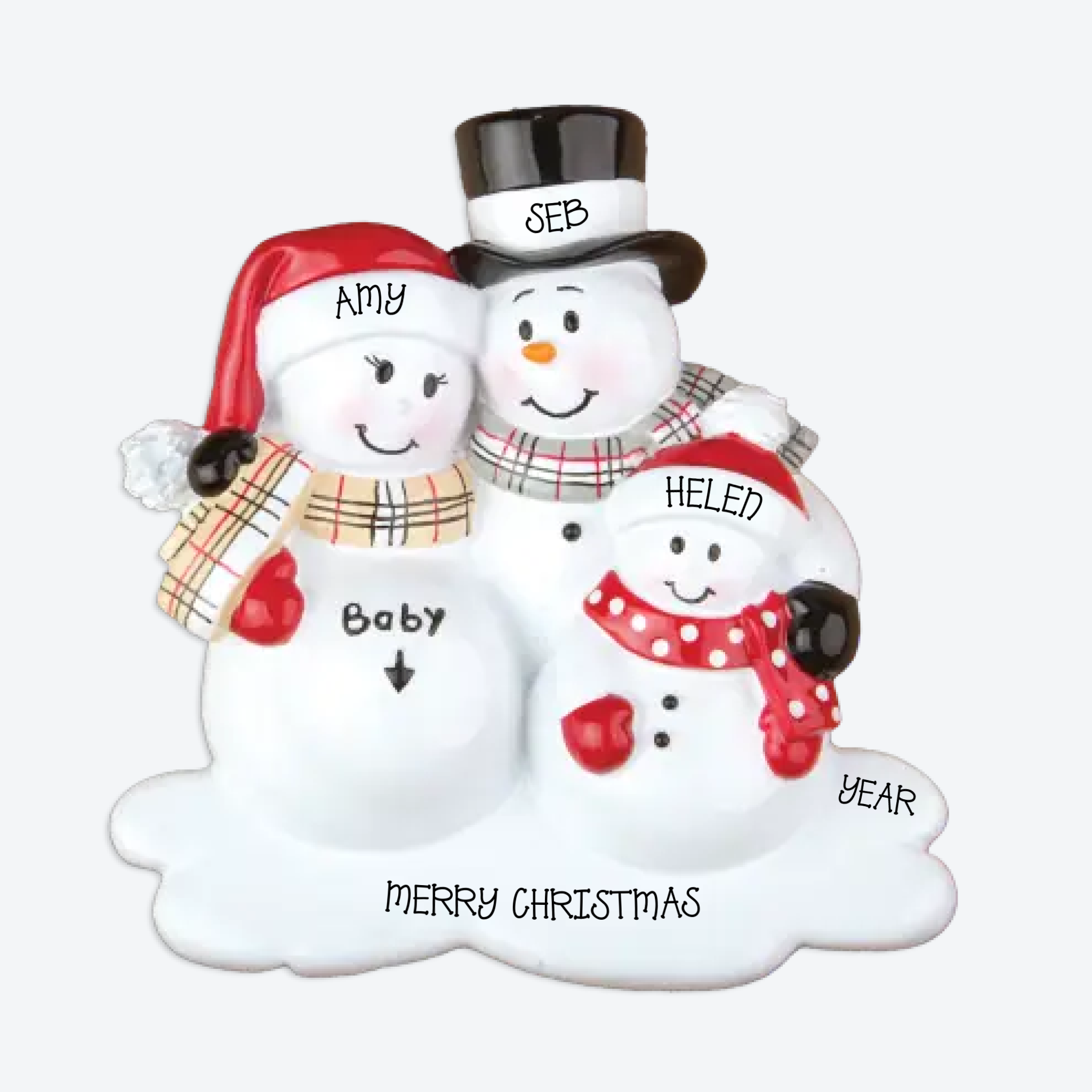 We're Expecting with 1 Child Personalized Christmas Ornament