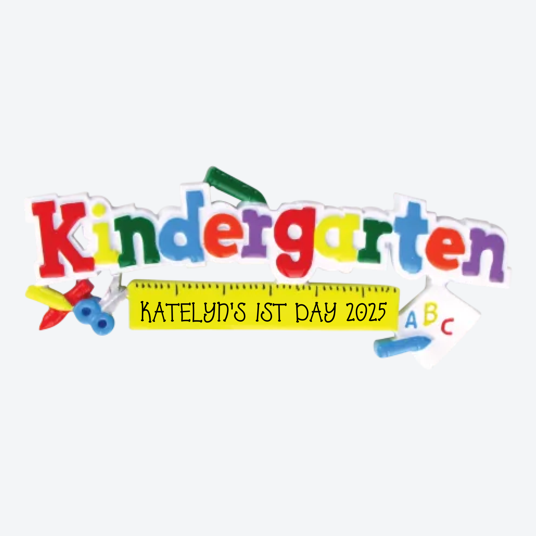 Kindergarten Personalized Christmas Ornament