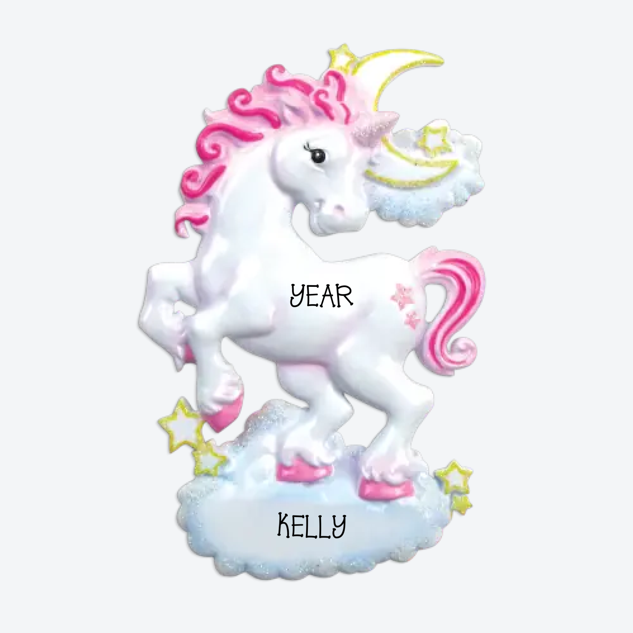 Unicorn Personalized Christmas Ornament