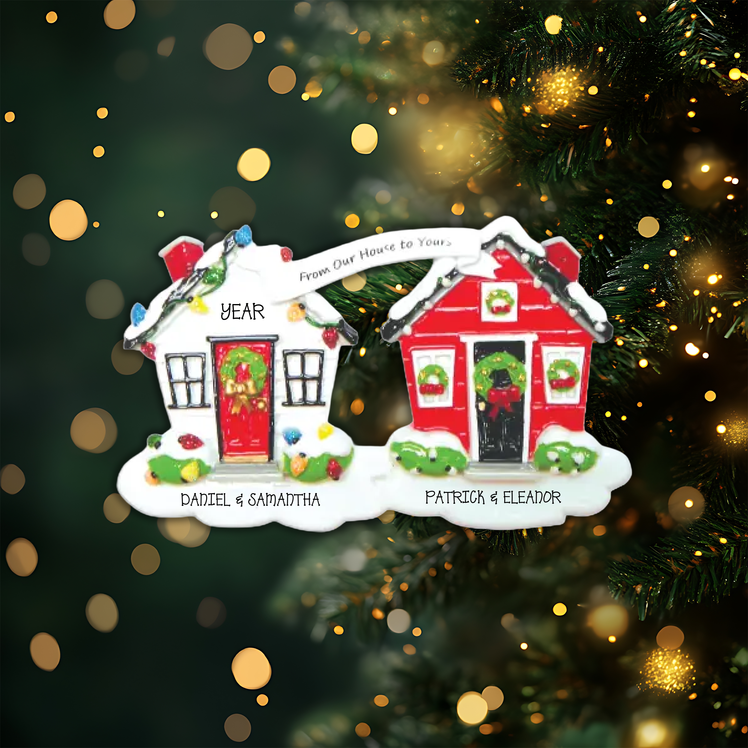 From Our House To Yours Personalized Christmas Ornament