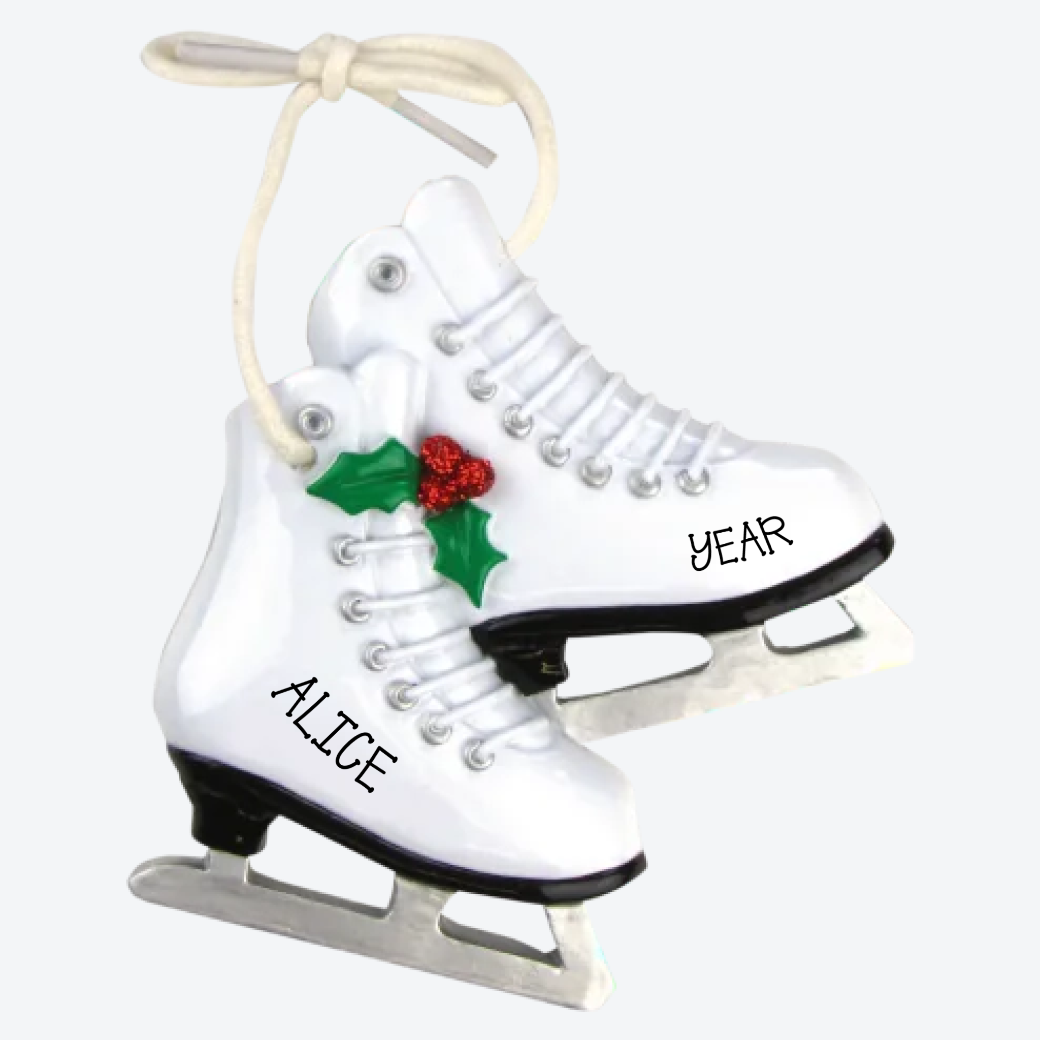 Figure Skates Personalized Christmas Ornament