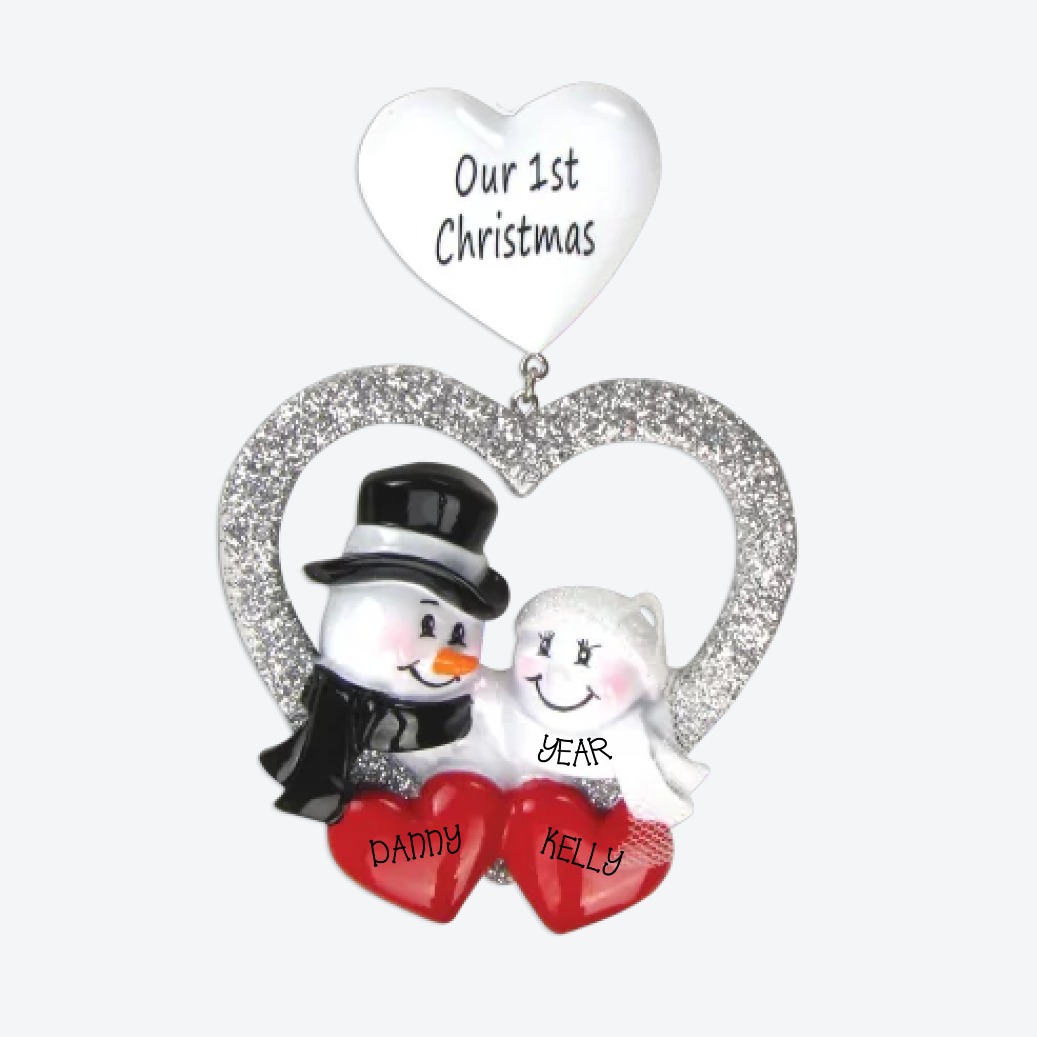 Wedding Personalized Christmas Ornament