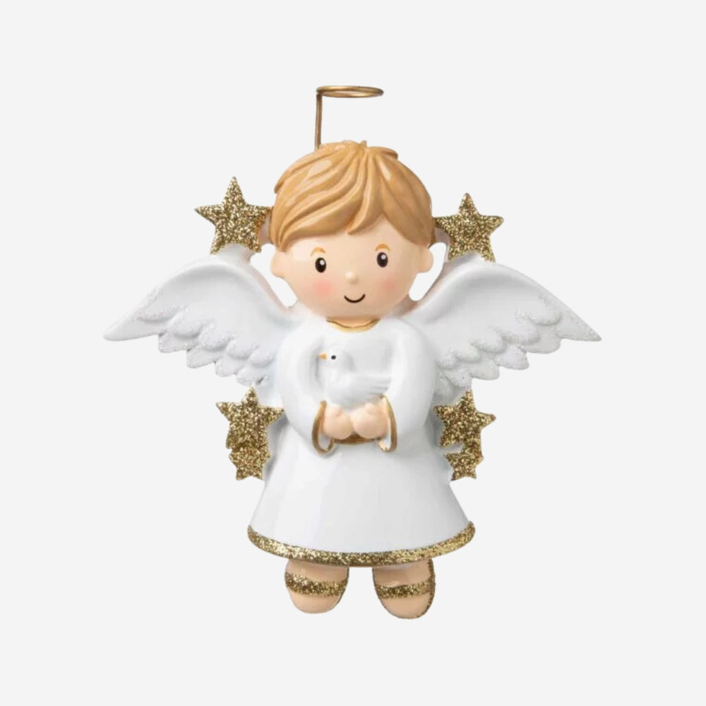 Angel Boy Personalized Christmas Ornament