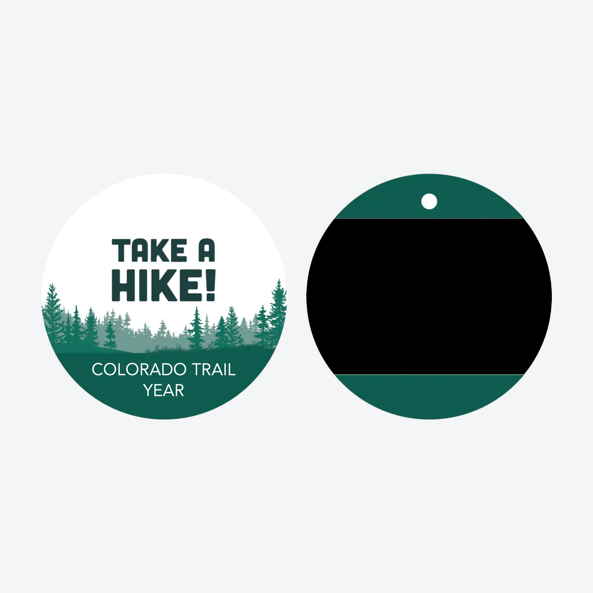 Personalized Take a Hike Photo Christmas Ornament
