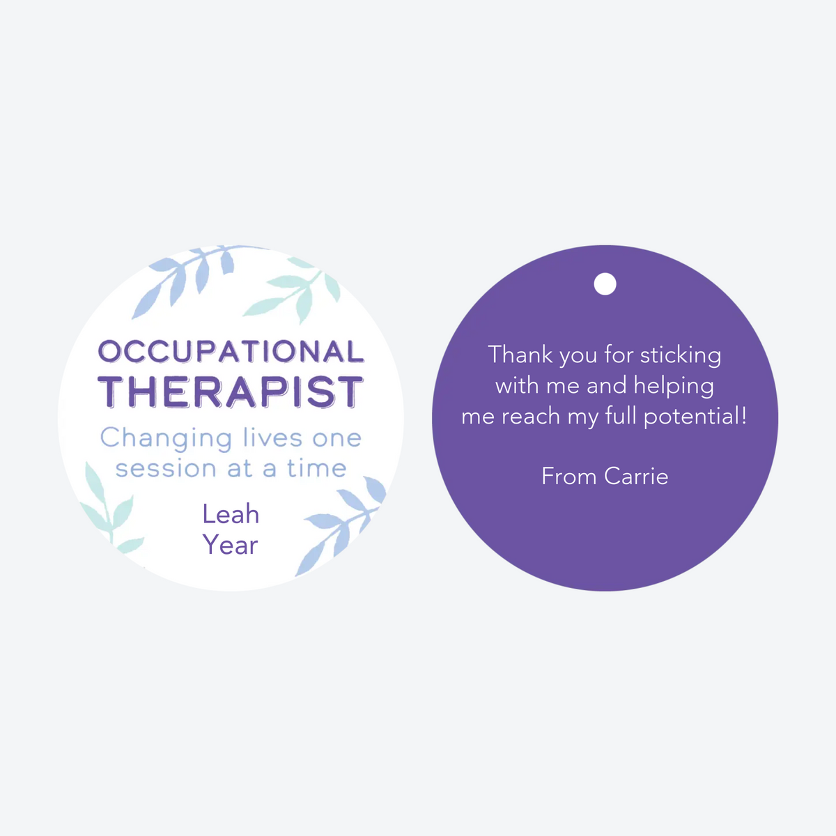 Personalized Occupational Therapist Christmas Ornament