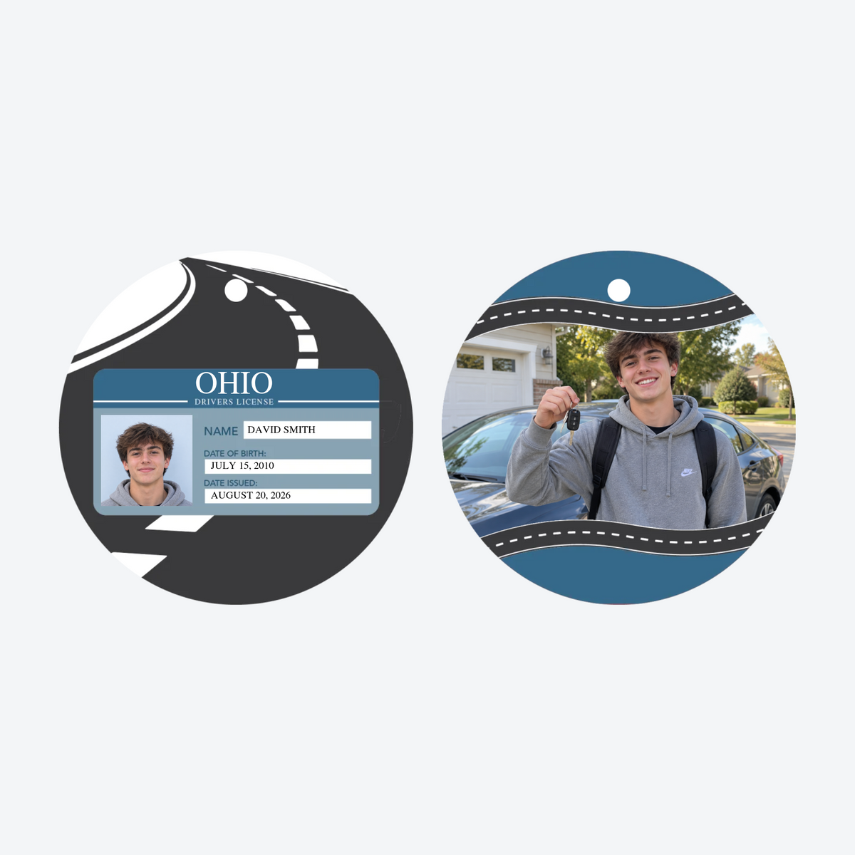 Personalized New Driver Photo Christmas Ornament