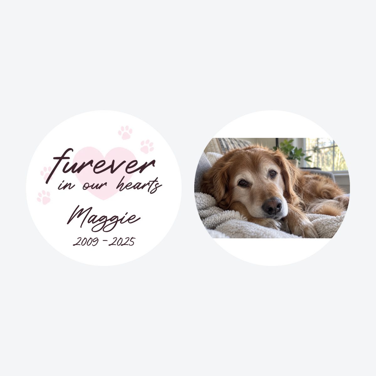 Personalized 'Furever In My Heart' Dog Memorial Christmas Ornament