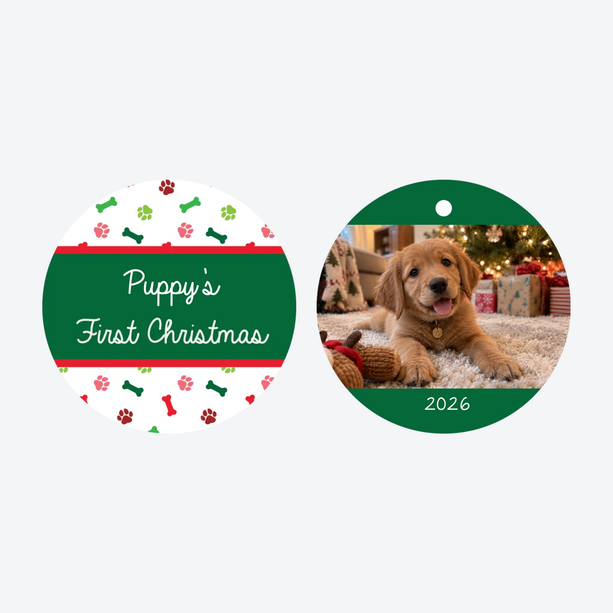 Personalized Pet's First Christmas Christmas Ornament