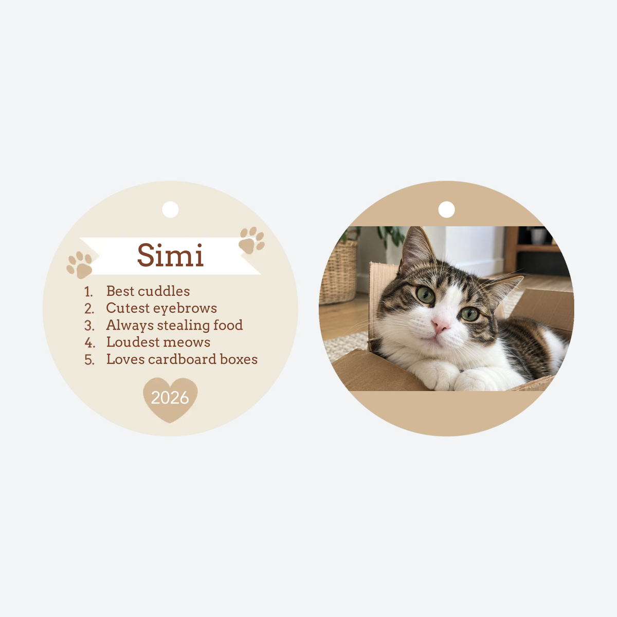 Personalized Best Pet Christmas Ornament