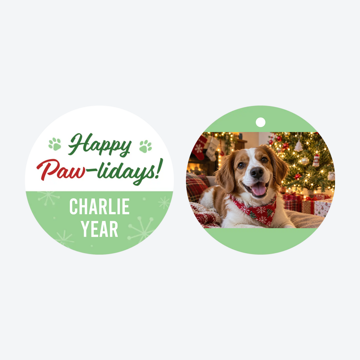 Personalized Pet Photo Christmas Ornament