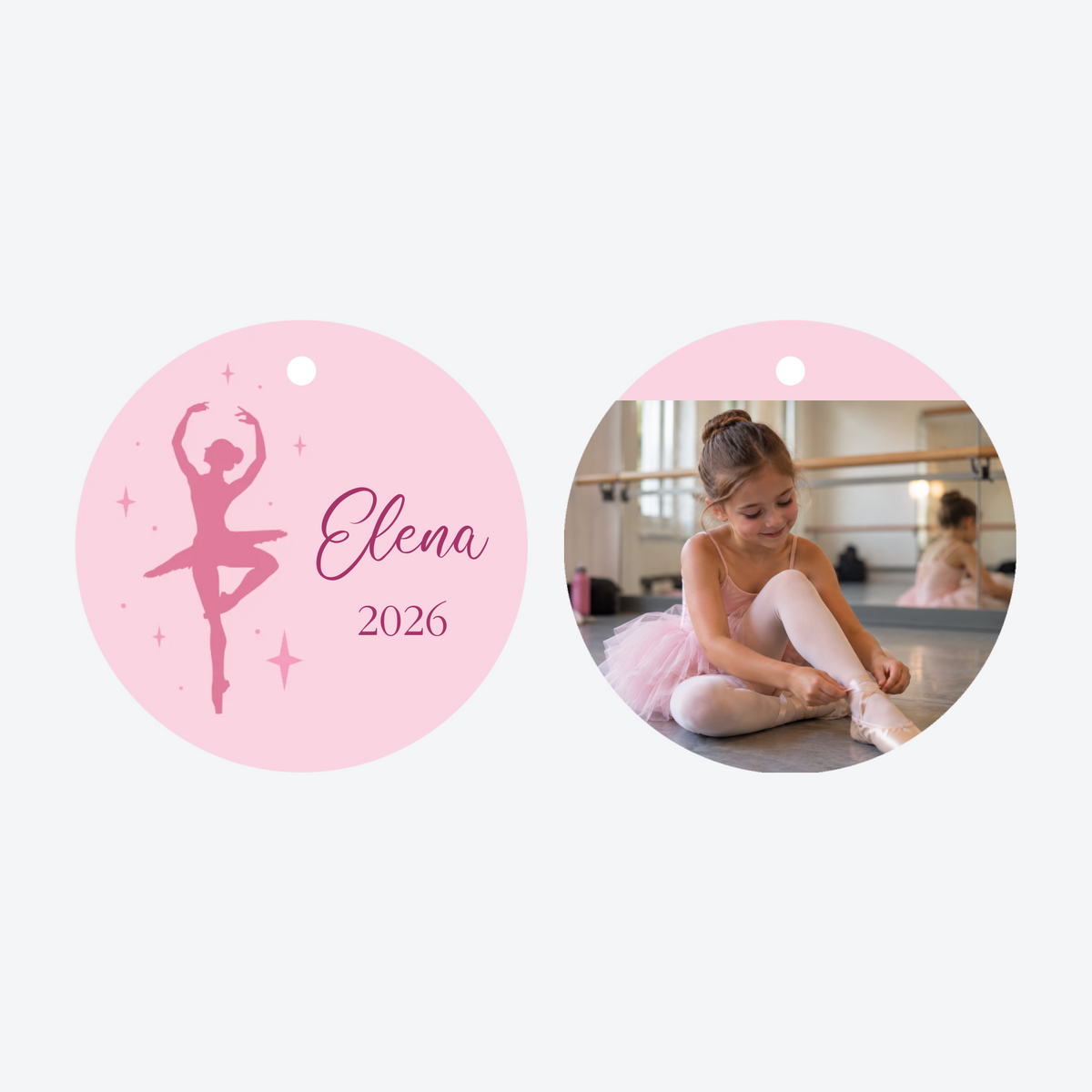 Personalized Dance Photo Christmas Ornament