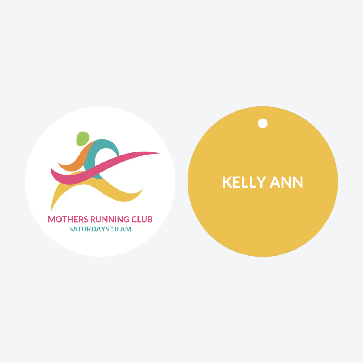 Personalized Running Club Christmas Ornament
