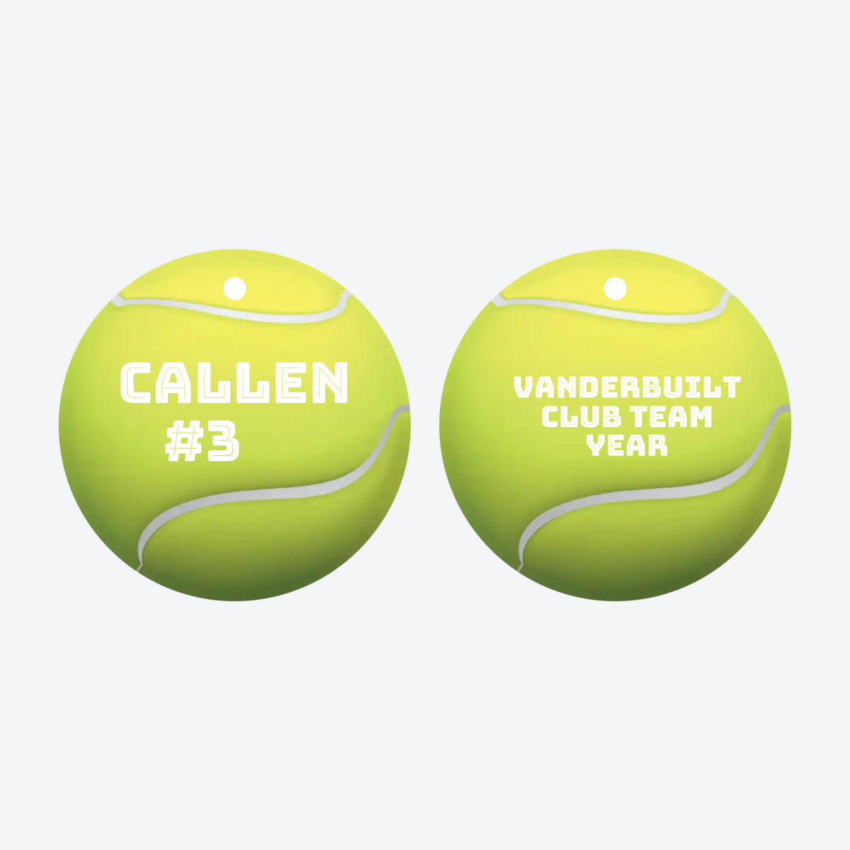 Personalized Tennis Christmas Ornament