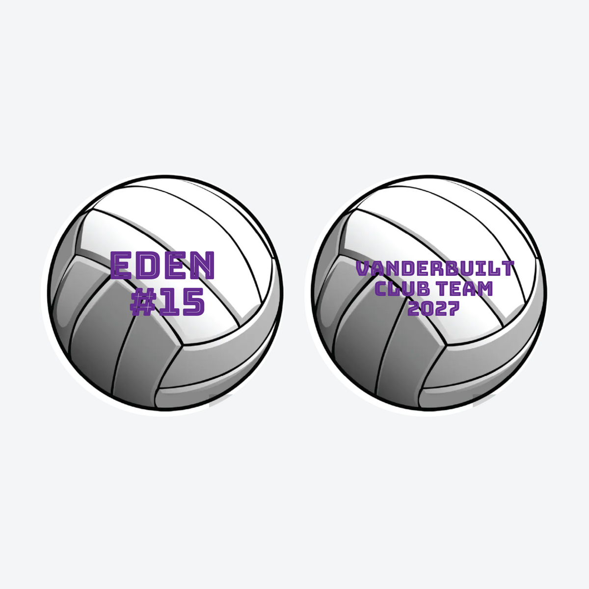 Personalized Volleyball Christmas Ornament