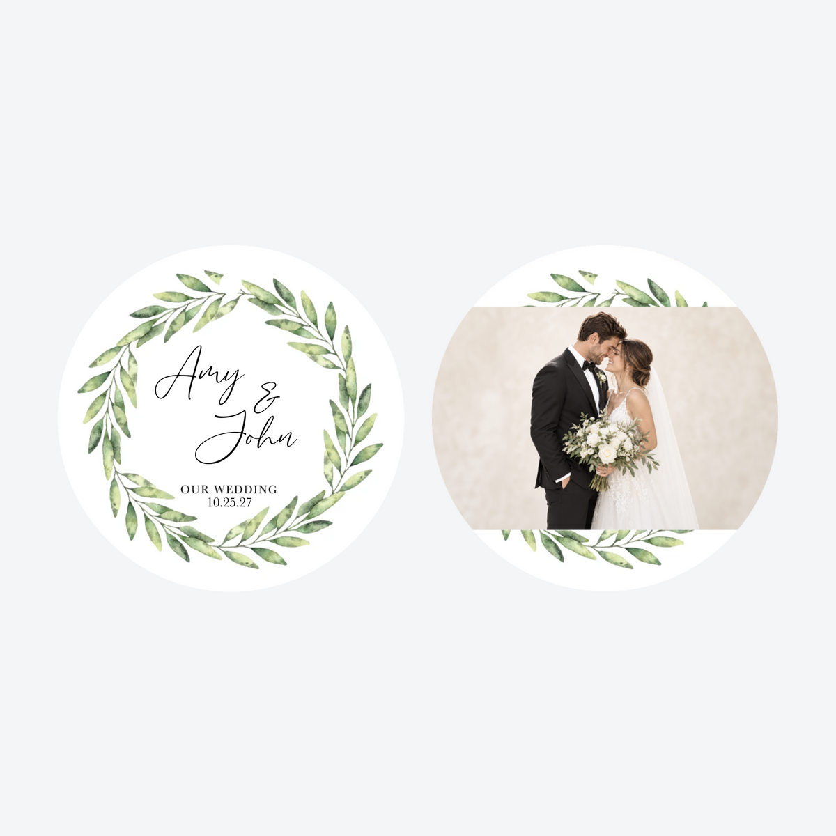 Personalized Wedding Photo Christmas Ornament