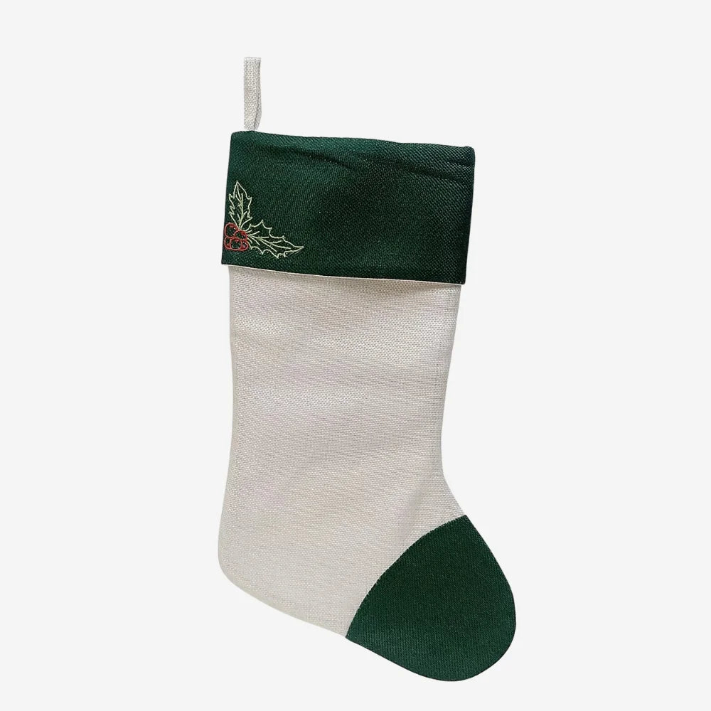 Green Knit Christmas Stocking
