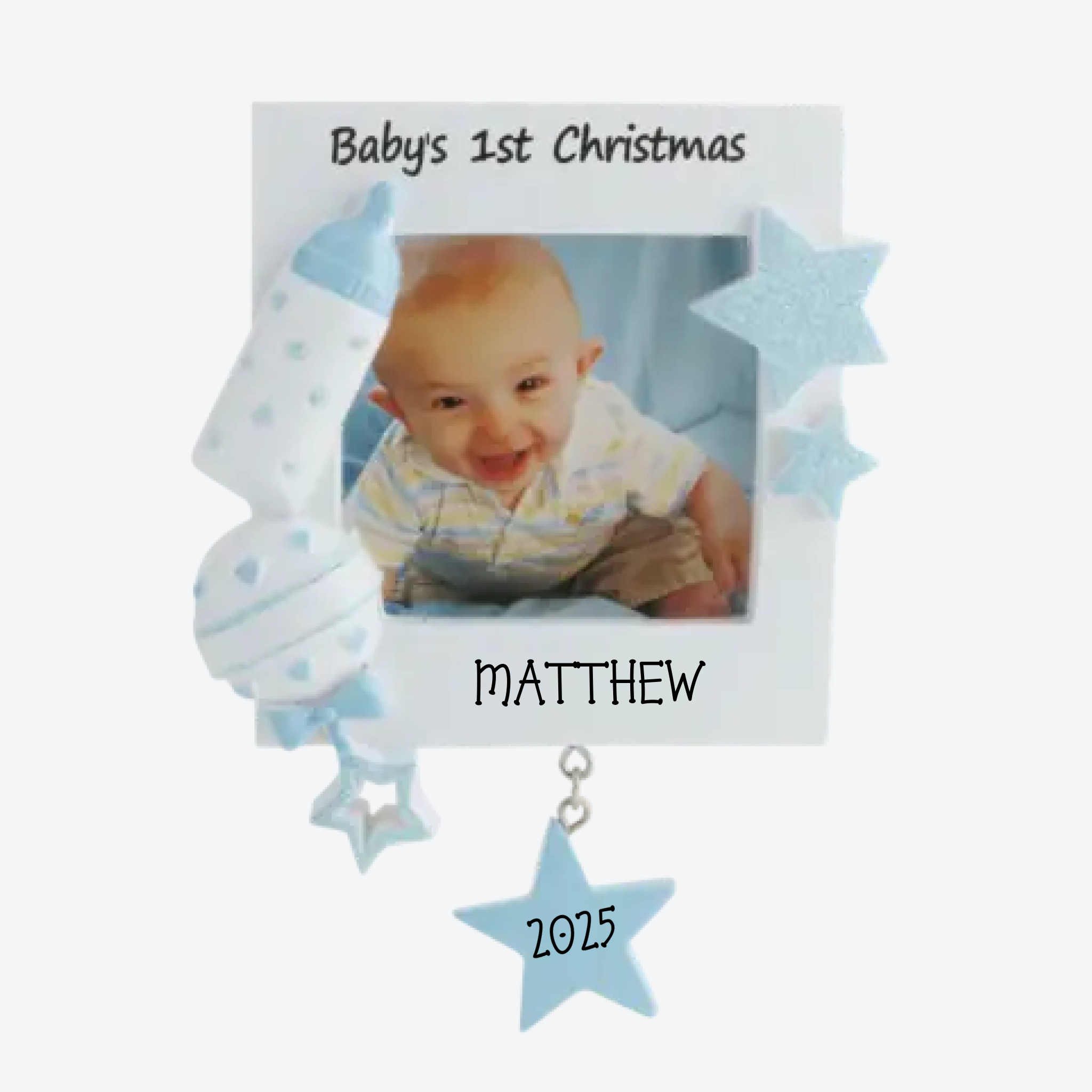 PT600-B - Christmas Baby Frame (Blue)