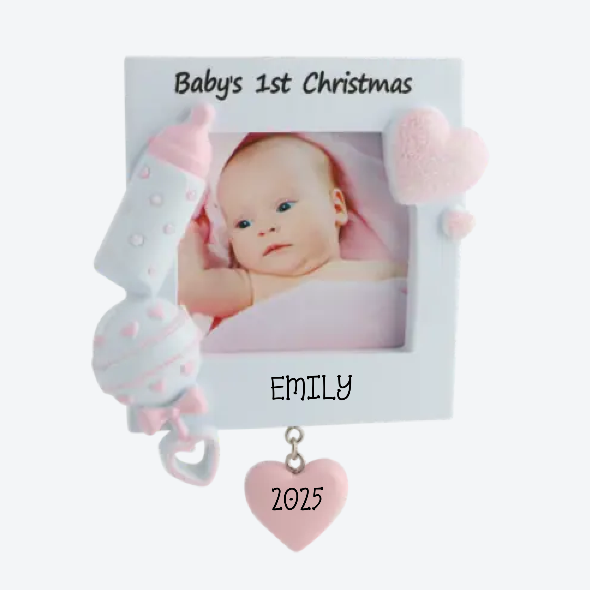 PT600-P - Christmas Baby Frame (Pink)