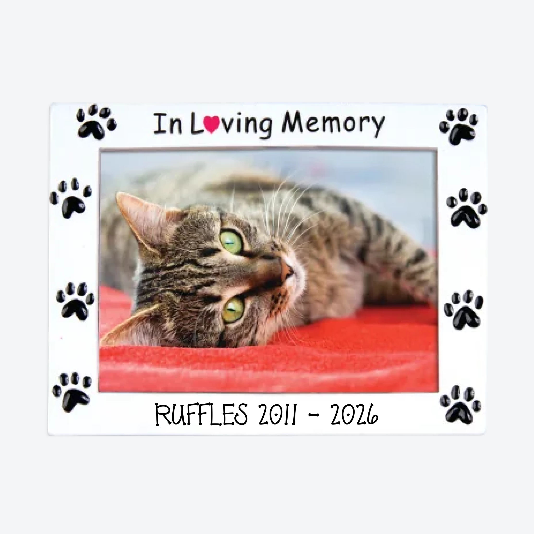 Rest In Peace Frame Pets Personalized Christmas Ornaments