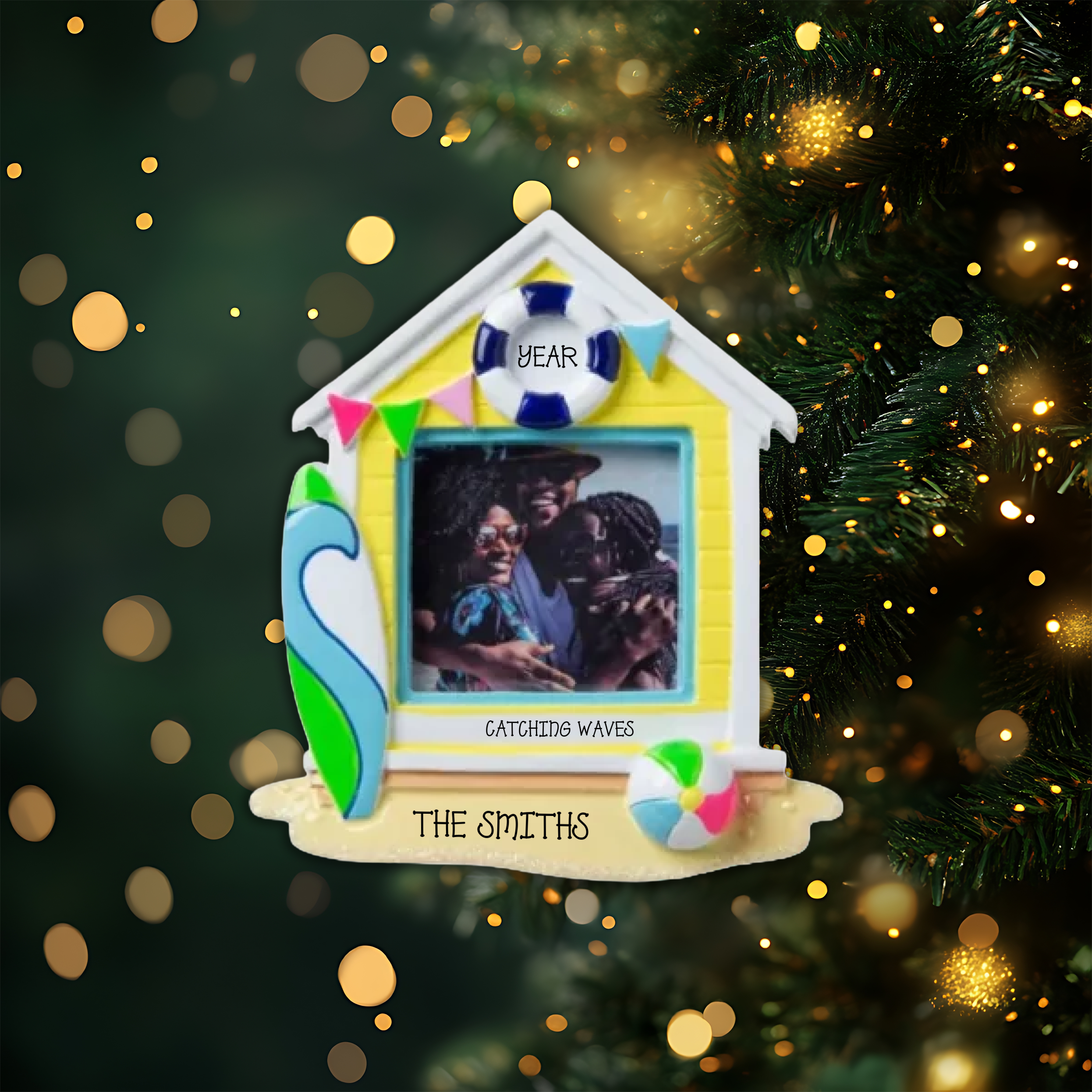 Vacation Home Personalized Christmas Ornament