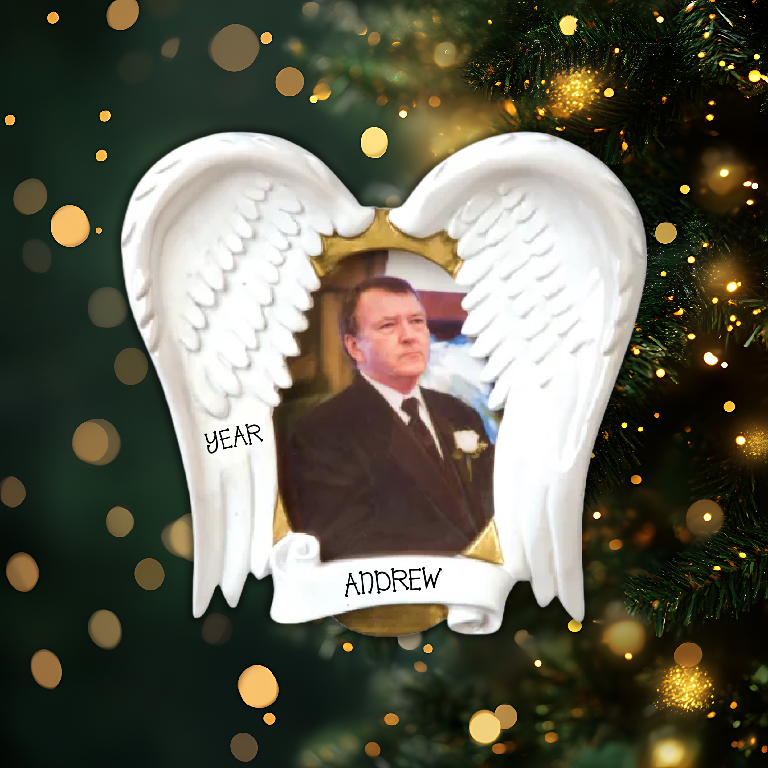 In Loving Memory Frame Christmas Ornament
