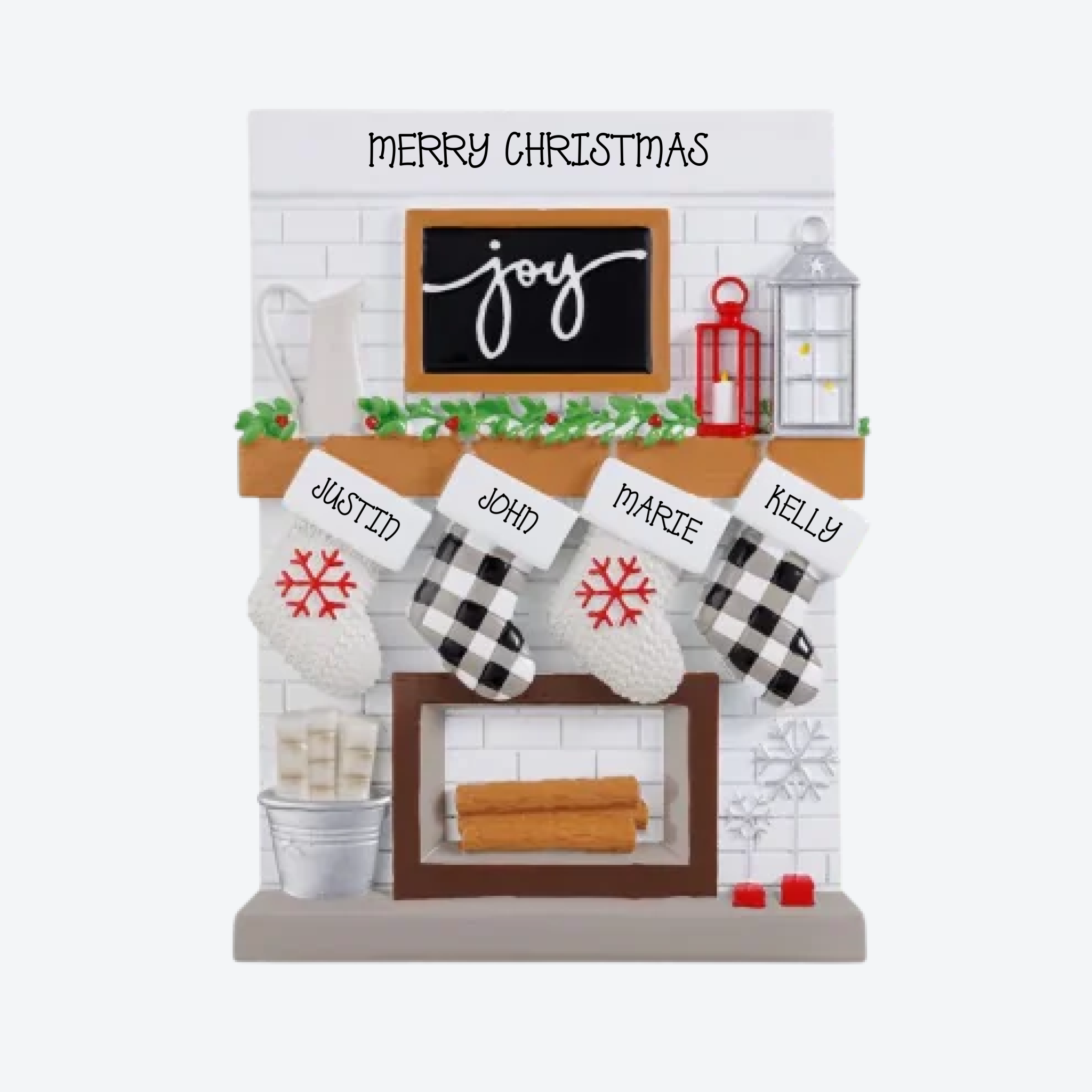TTT2030-4 - Fireplace Mantle (Family of 4) Table Topper