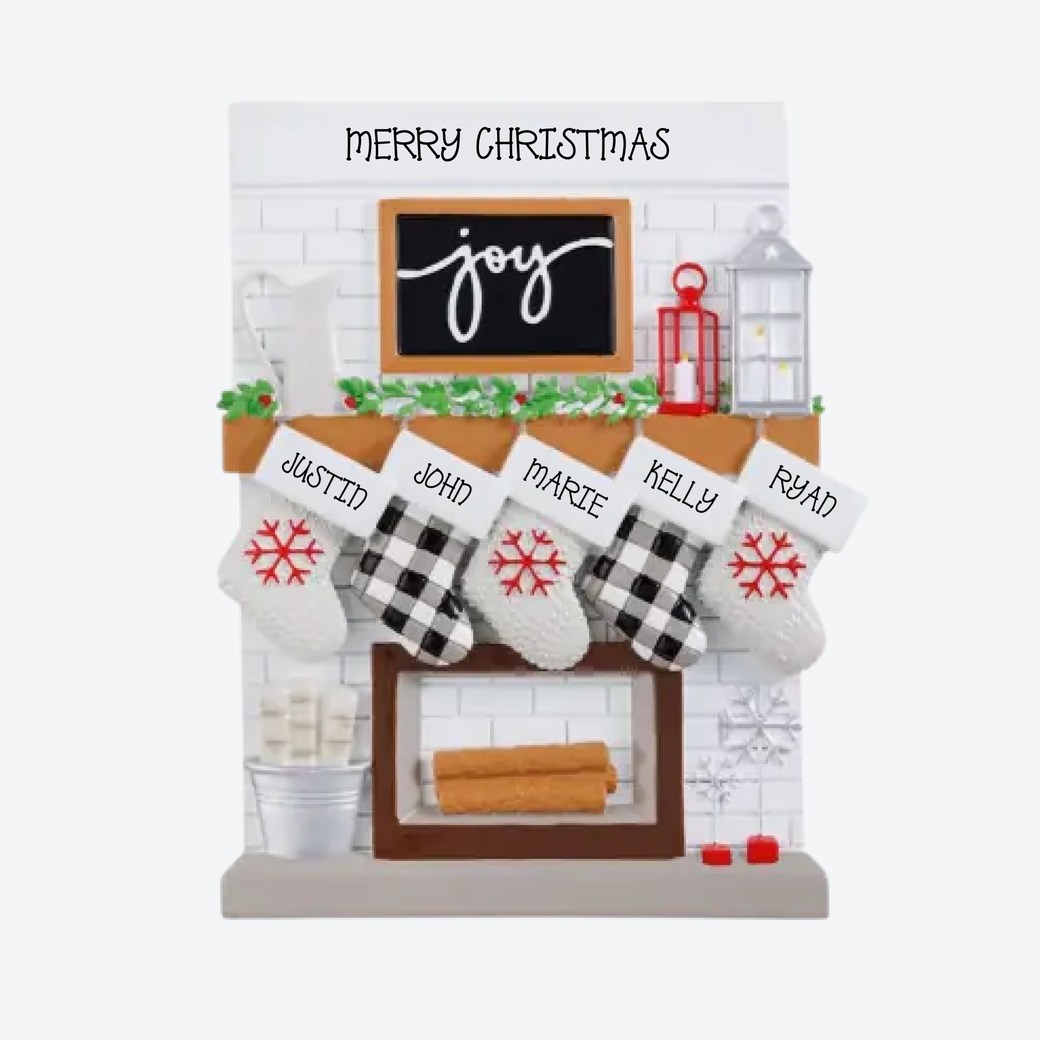 TTT2030-5 - Fireplace Mantle (Family of 5) Table Topper