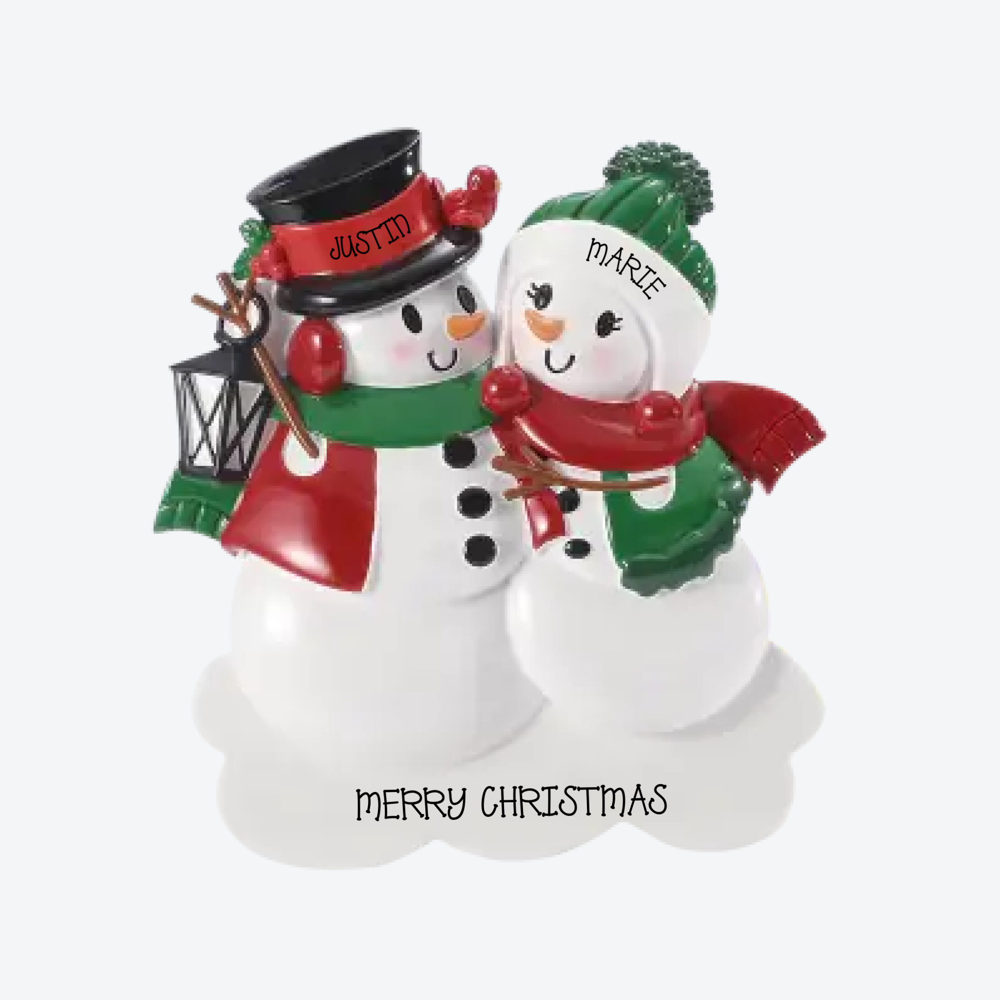 TTT2255-2 - TABLE TOPPER- NEW SNOWMAN FAMILY OF 2