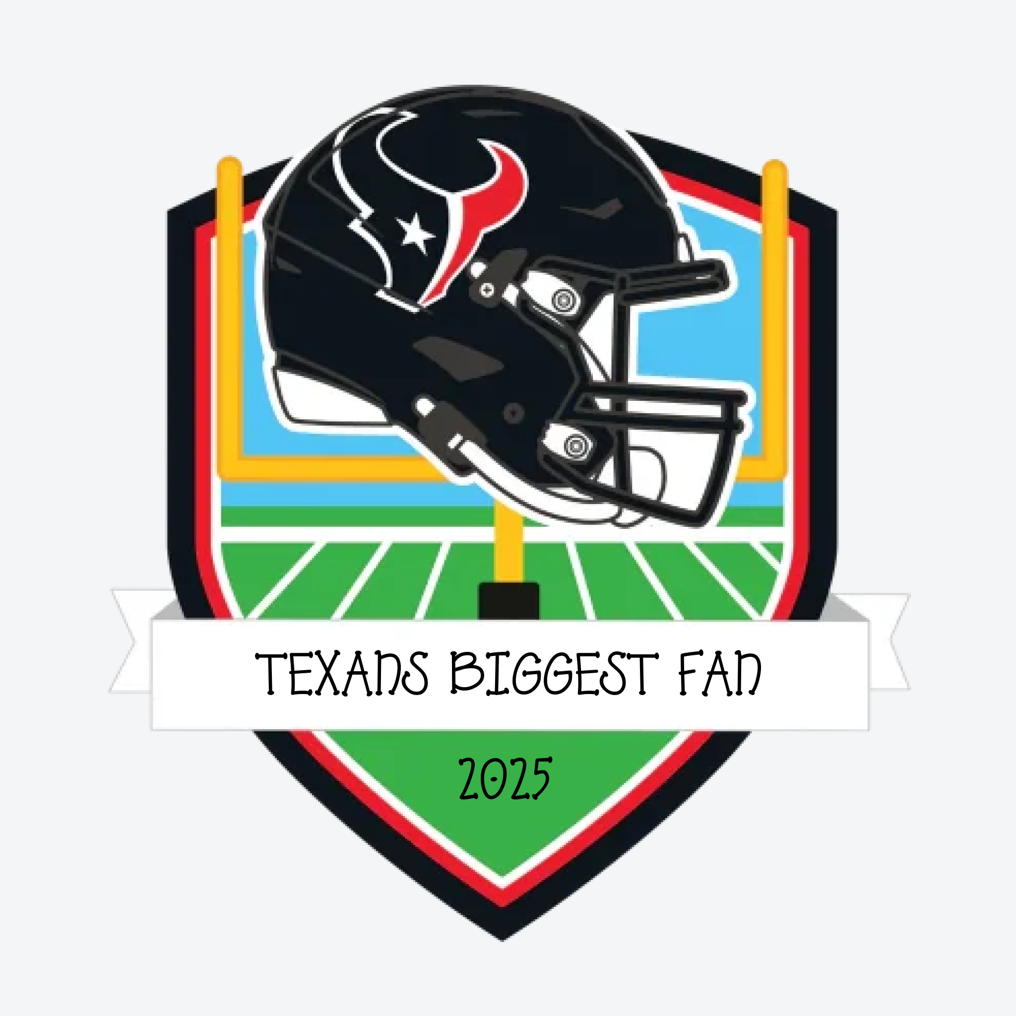 Houston Texans Personalized Shield Ornament